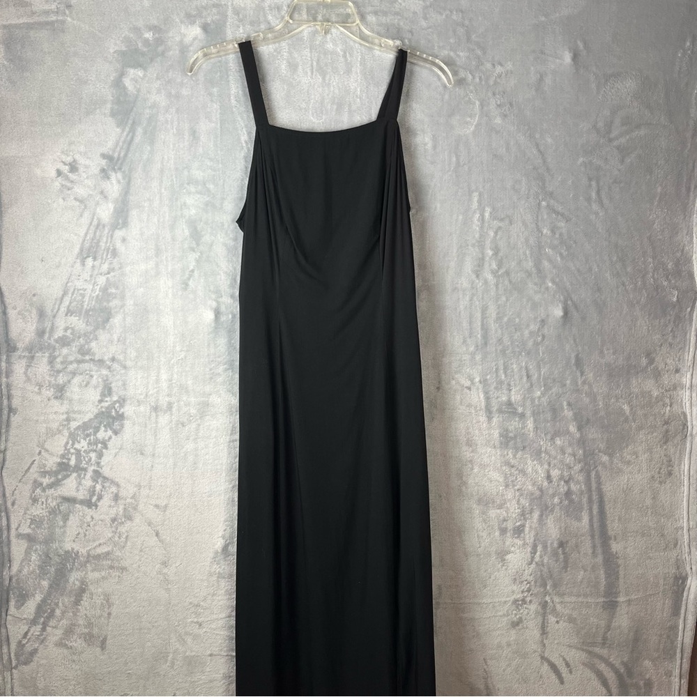 Old Navy Black Sleeveless Maxi Dress Sz Small Stretch Goth Witchy Whimsigoth